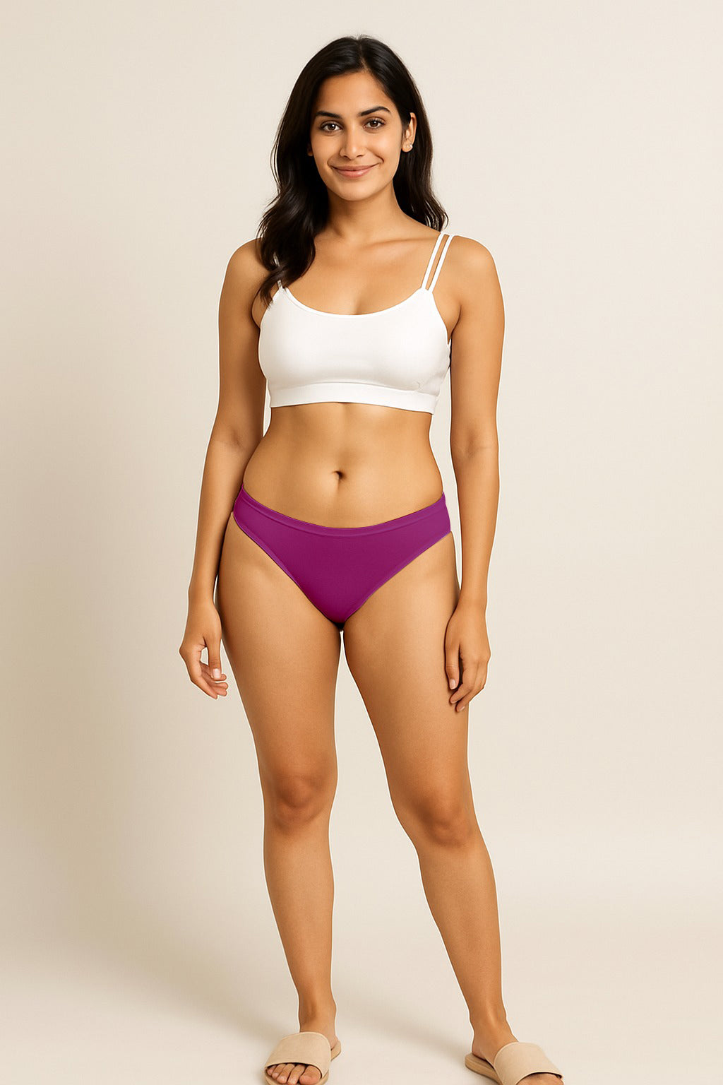 Womens Modal Panties Bikini (Petals)