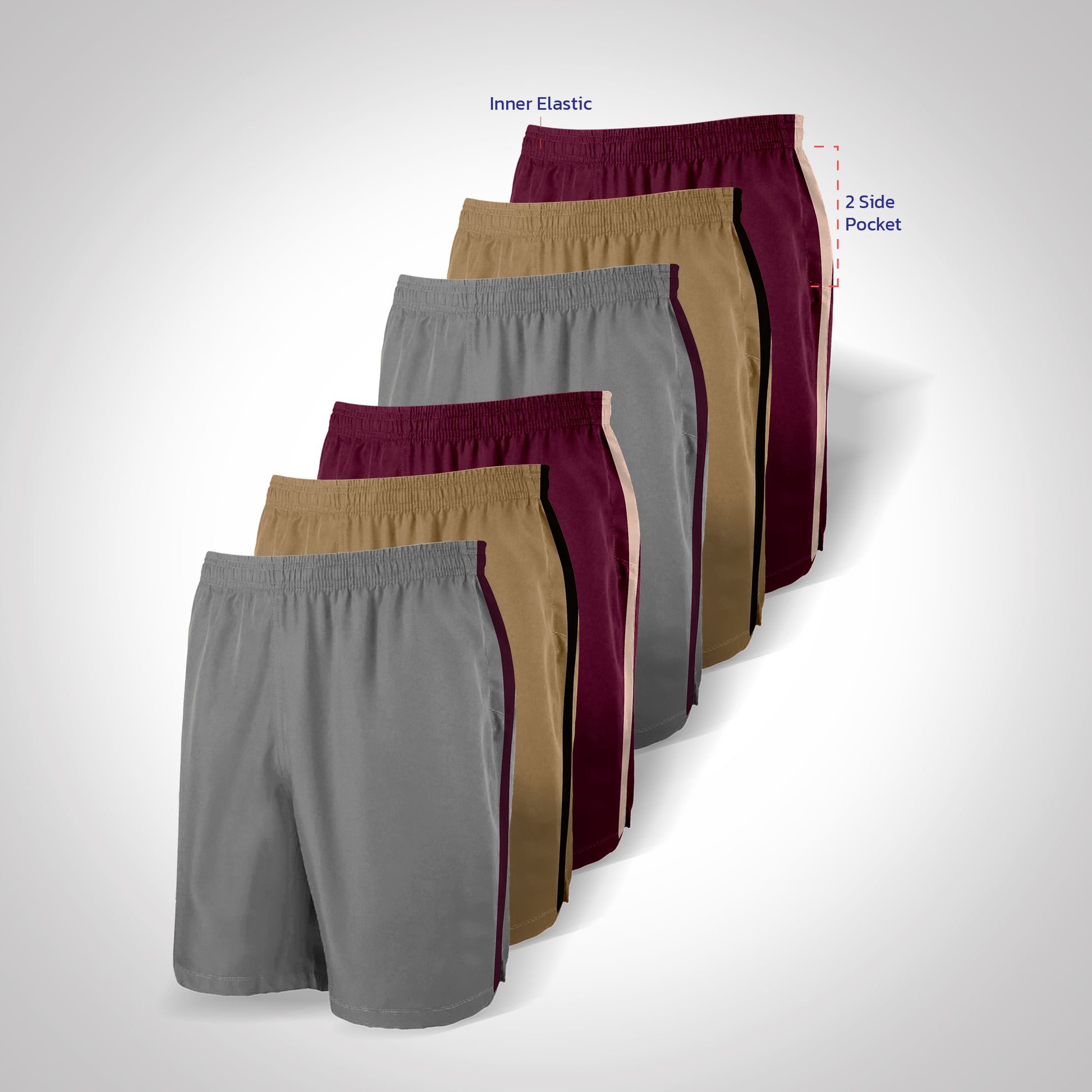 Mens Barmuda Shorts (6 Pcs ) Pack