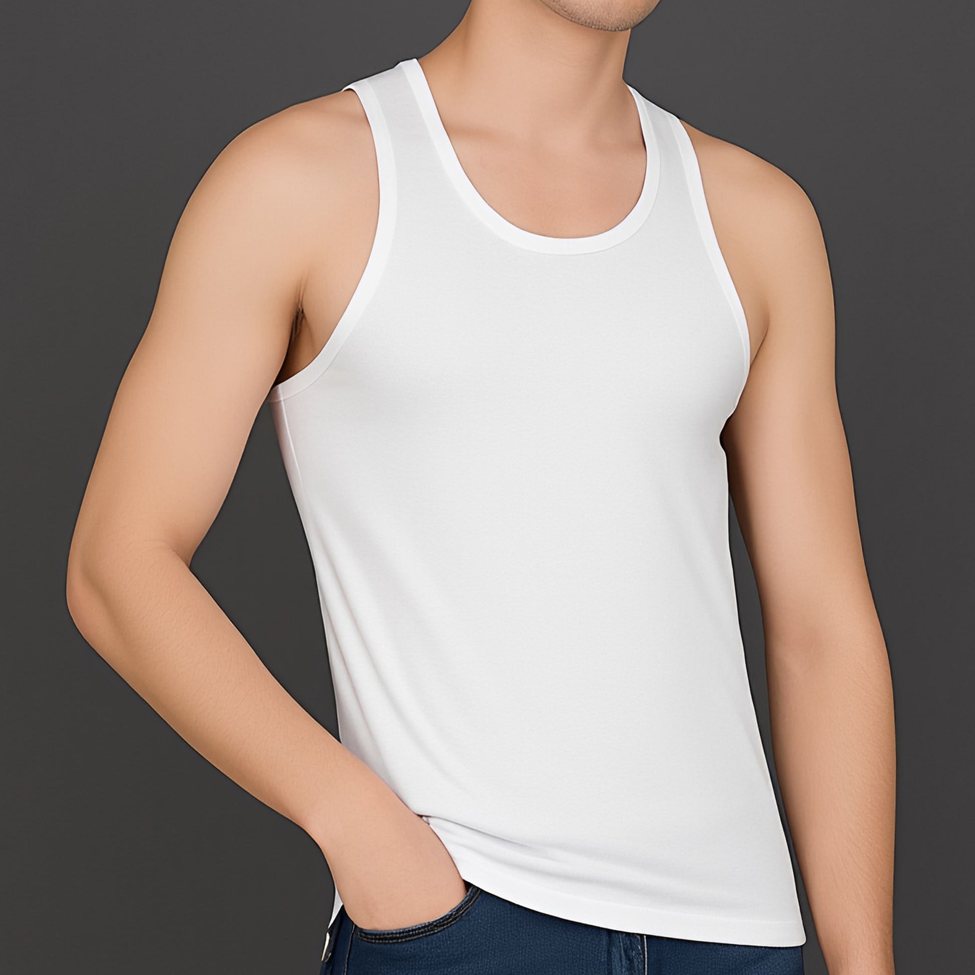 Mens Premium Vest RN – Soft Cotton Comfort