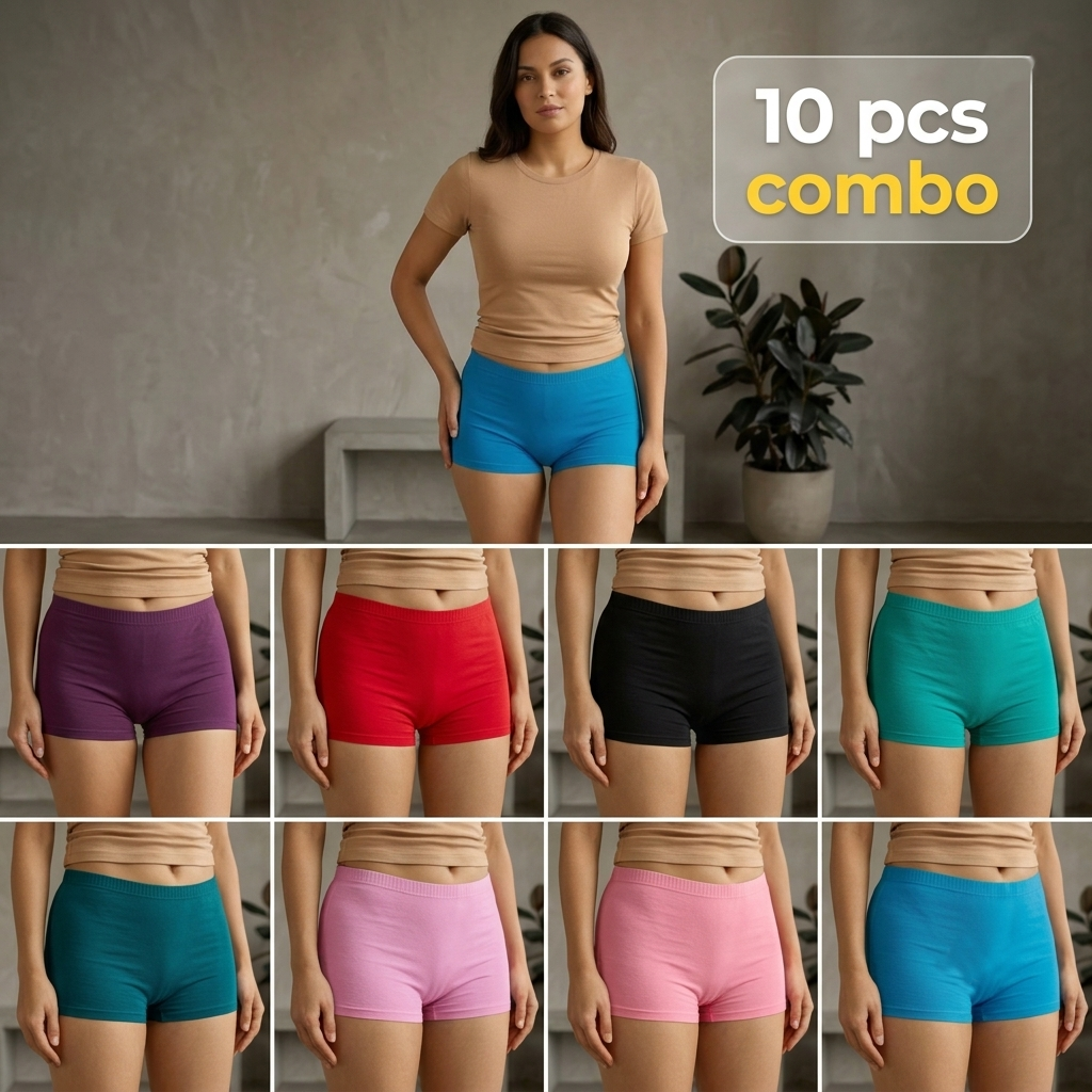 10pcs Combo Women’s Penguin Drawer Inner Elastic
