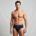 Men's Modal Fabric Briefs with Outer Elastic