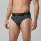 Mens Printed Brief (10 Random colours)