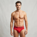 Men's Modal Fabric Briefs with Outer Elastic