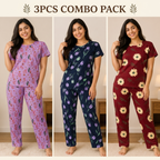 3pcs Combo Night Dress Womens