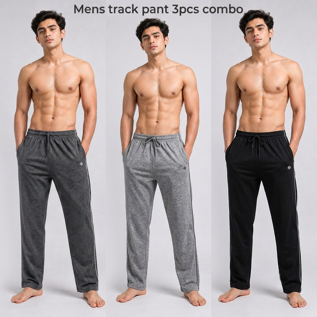 3pcs Combo Mens Track Pant