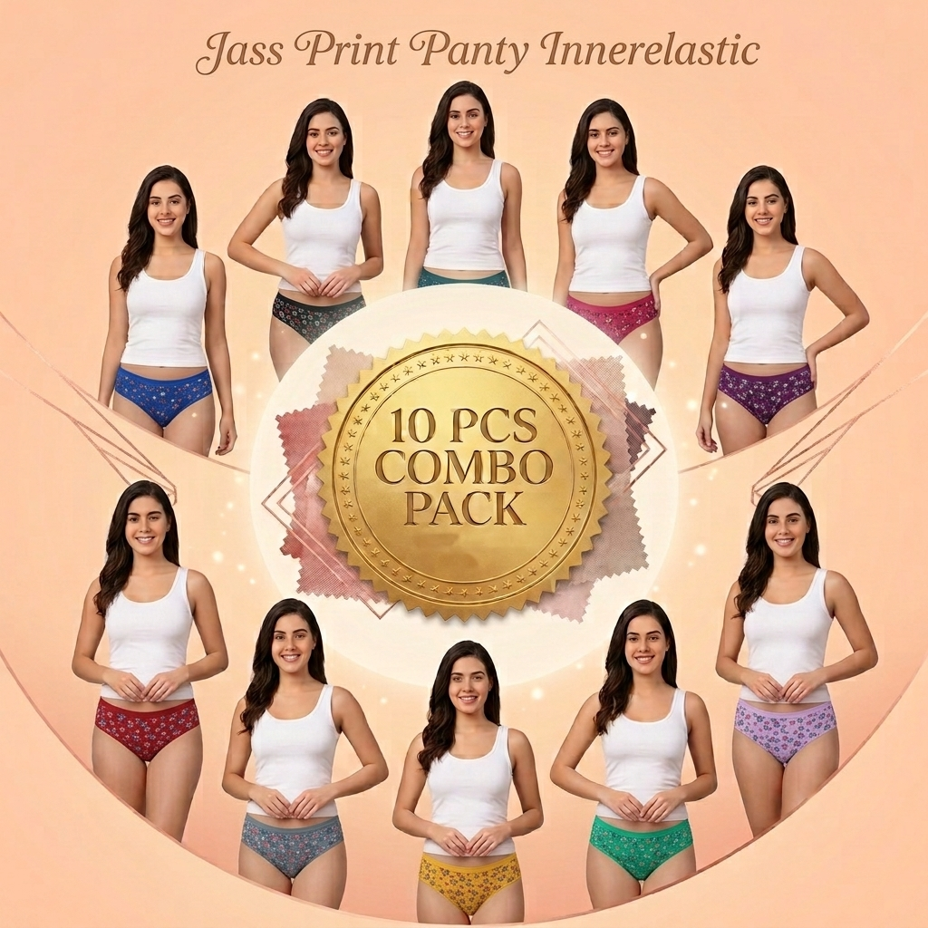 10pcs Combo Jass Print Panty Inner Elastic