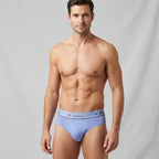 Men's Modal Fabric Briefs with Outer Elastic