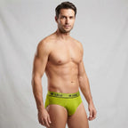 Men's Modal Fabric Briefs with Outer Elastic