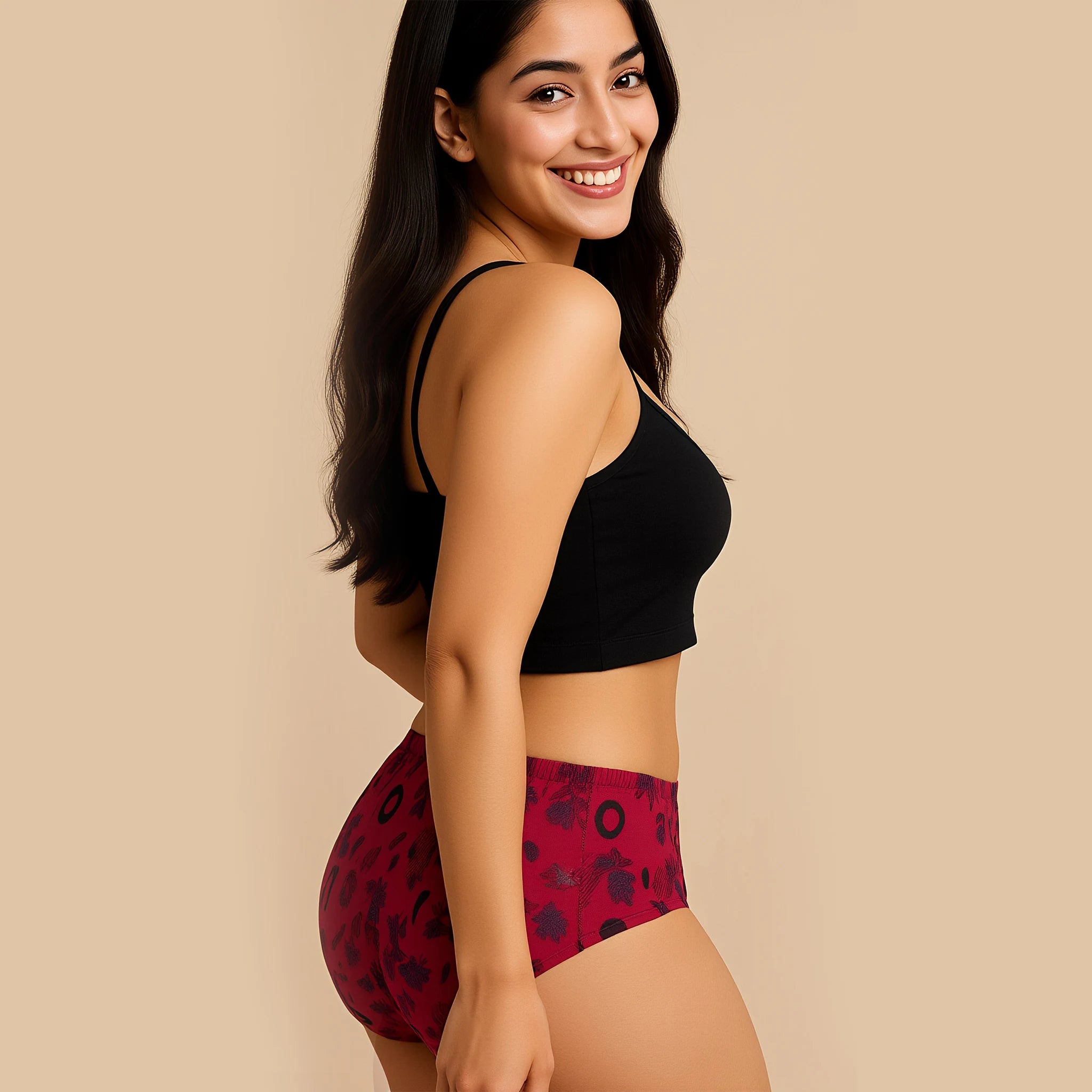 Jass Print Panty Inner Elastic