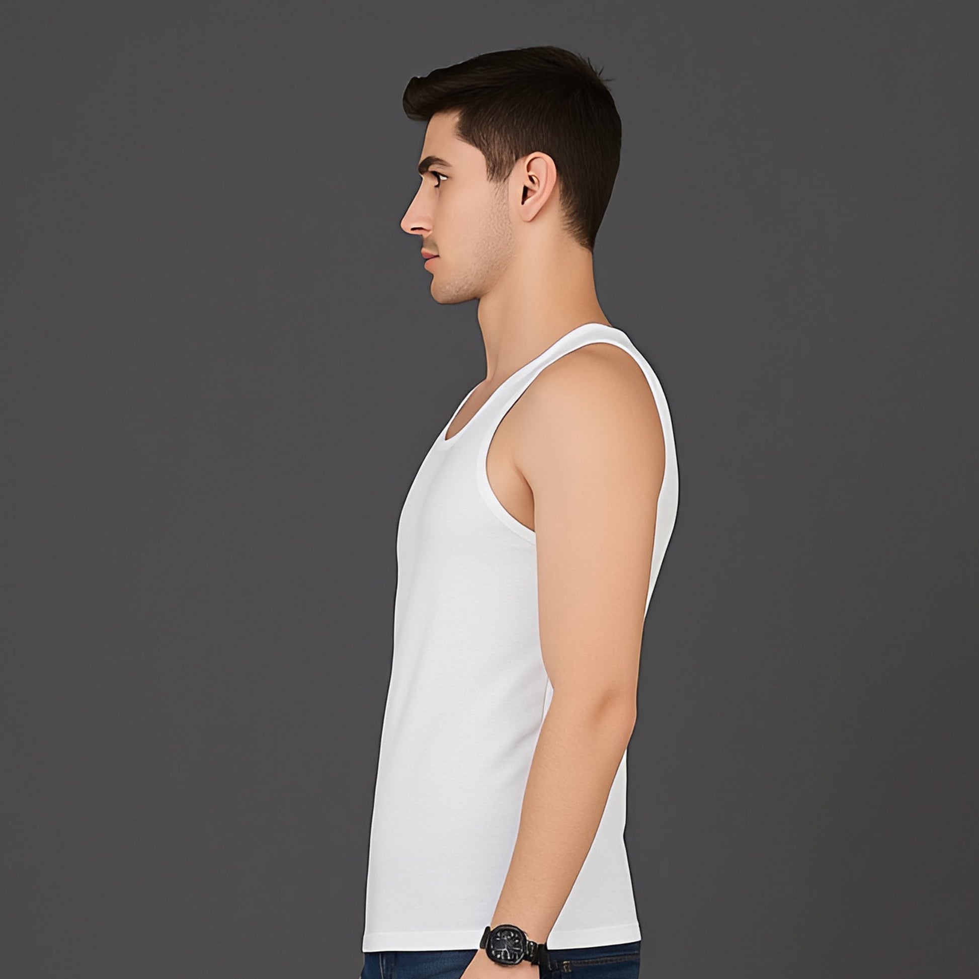 Mens Premium Vest RN – Soft Cotton Comfort