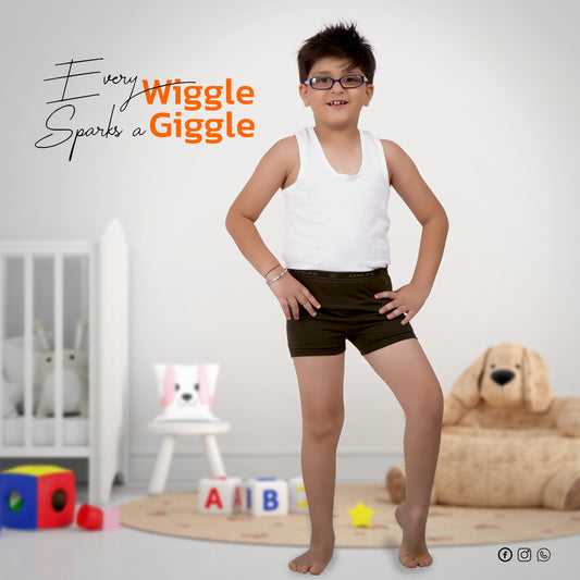 Boys Teddy Vest 6pcs, Nice Drawer O.E 6pcs