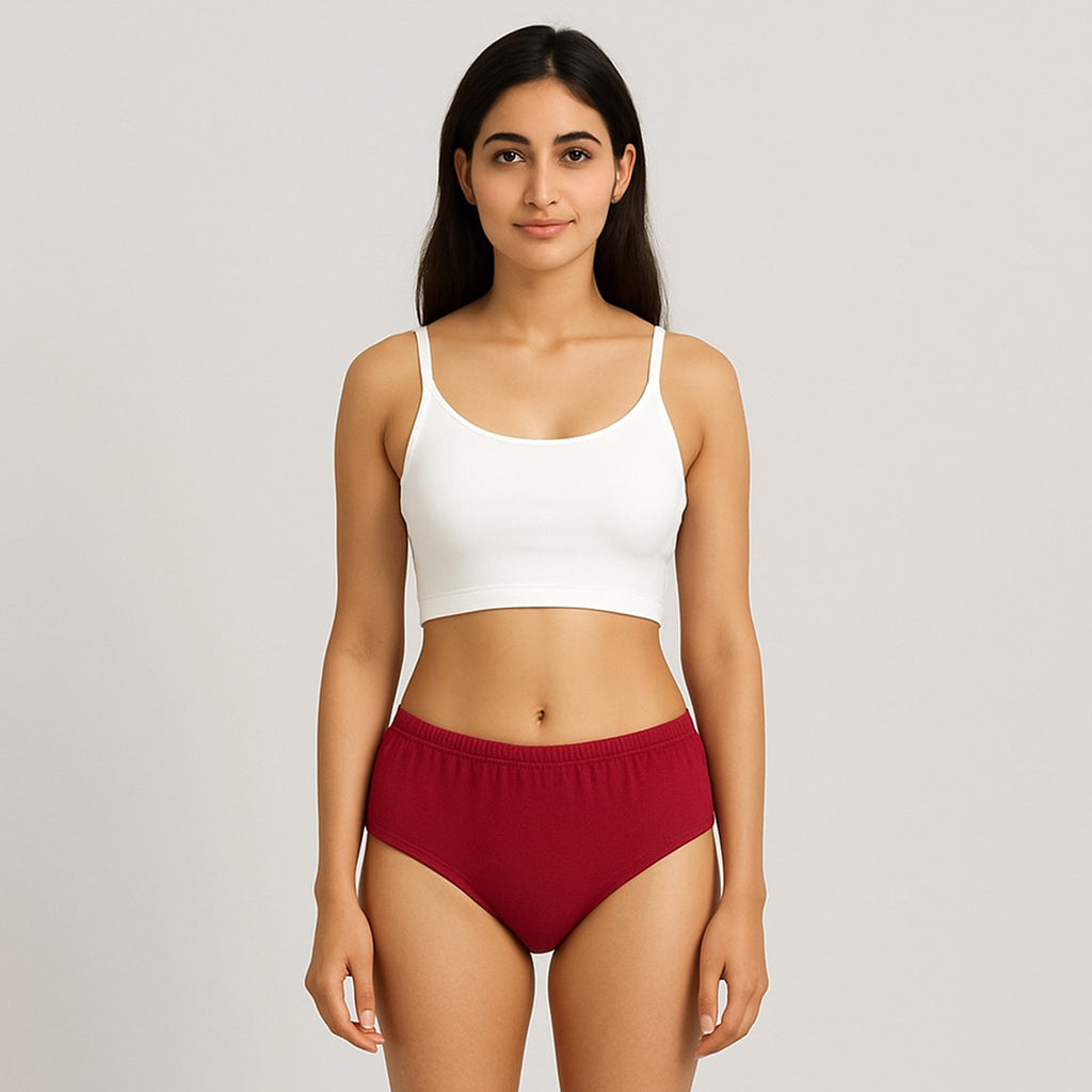 Angel Plain Panty Inner Elastic – Soft Cotton Fabric Women’s Underwear | IdealInnerwear
